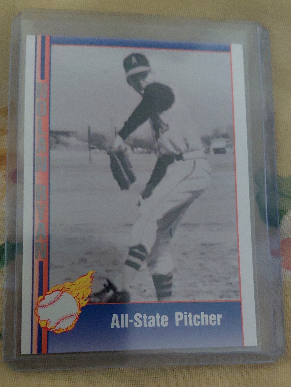 All-State Pitcher Baseball Card - White/Blue Design